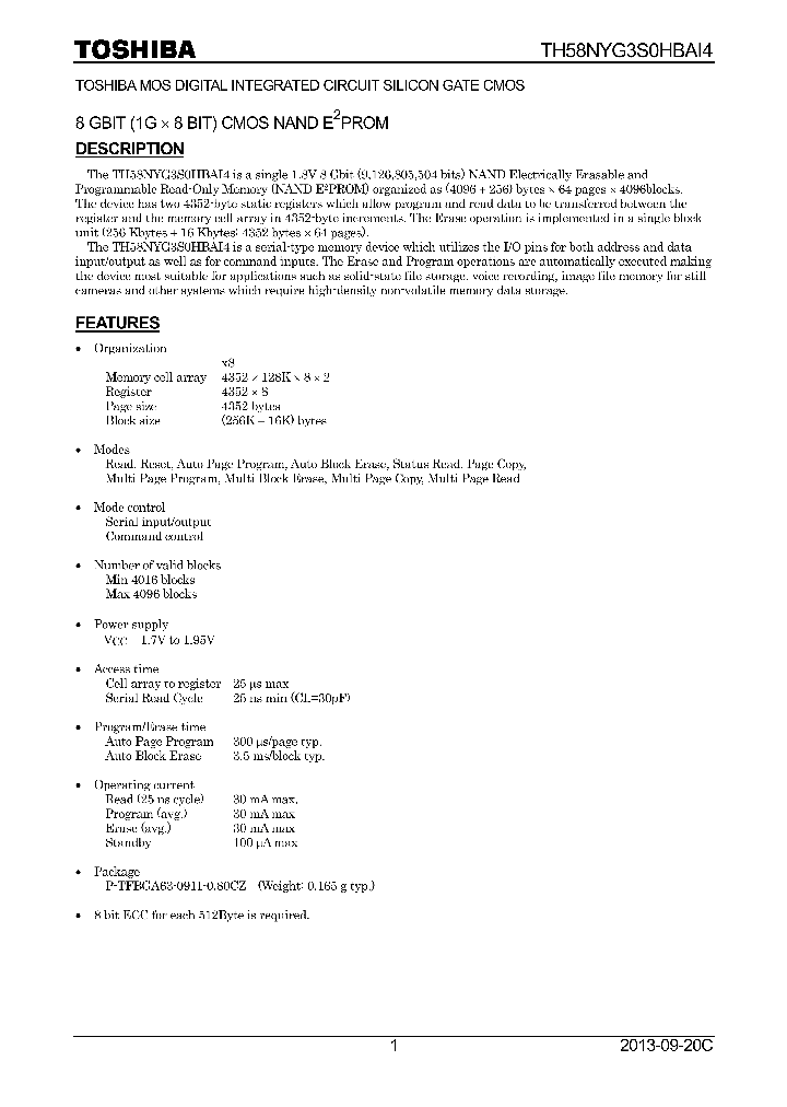 TH58NYG3S0HBAI4_8347177.PDF Datasheet