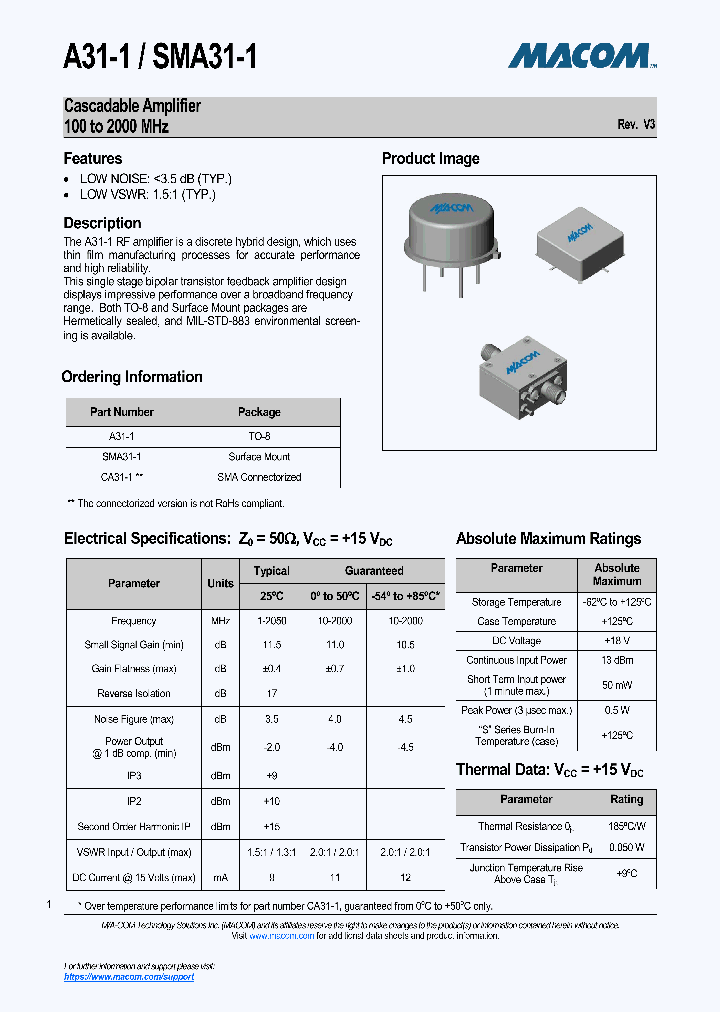 SMA31-1_8365712.PDF Datasheet