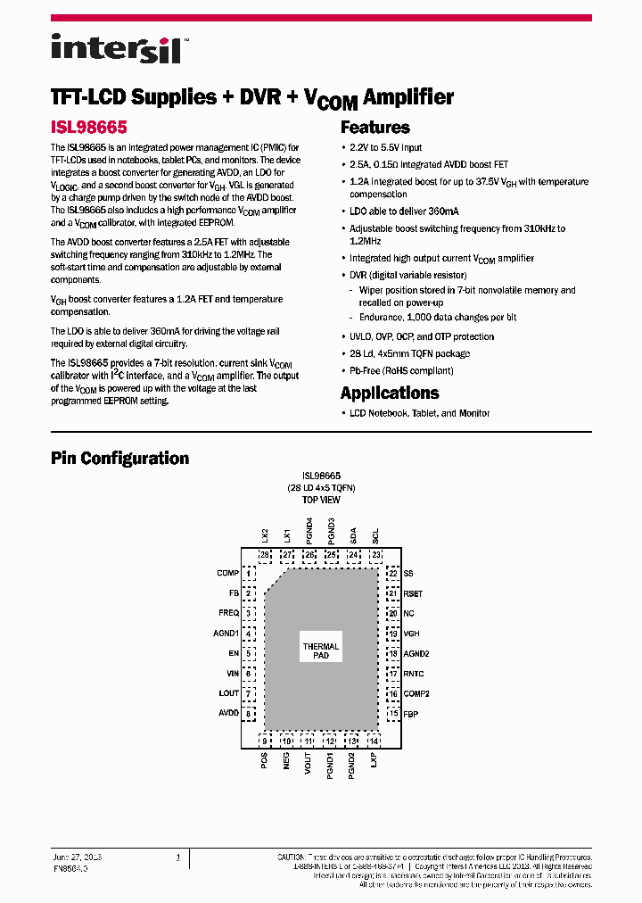 ISL98665_8375543.PDF Datasheet