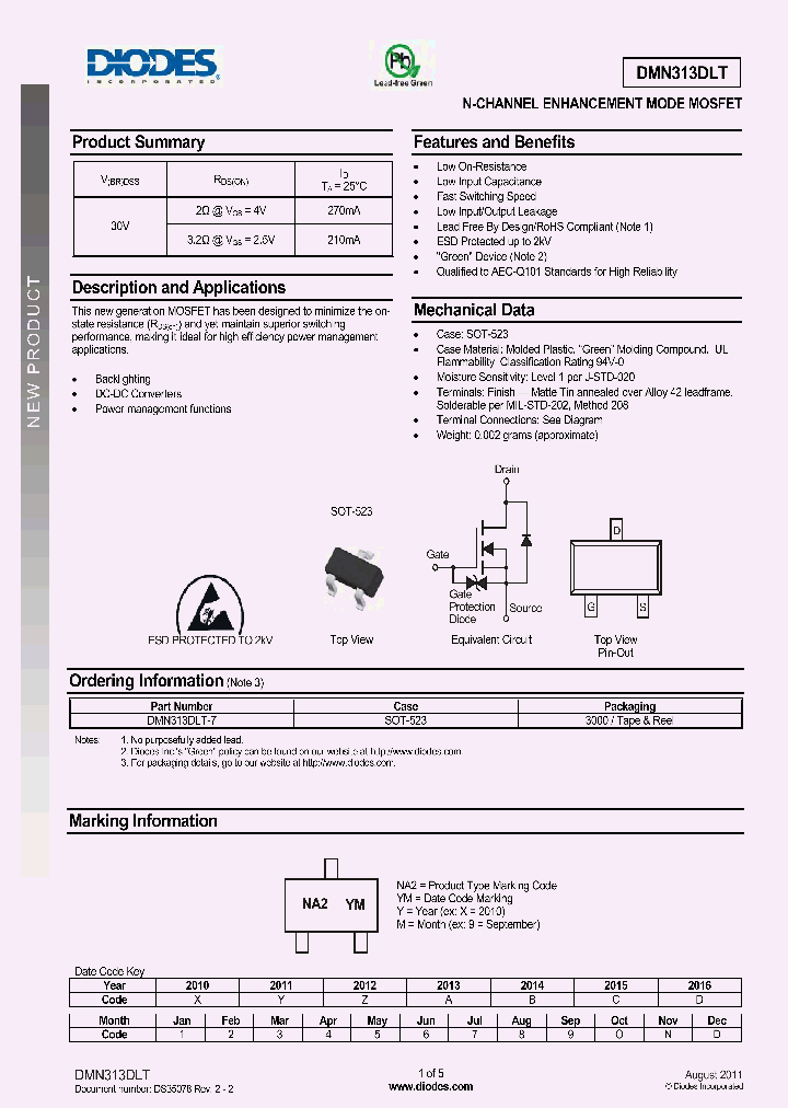 DMN313DLT_8401463.PDF Datasheet