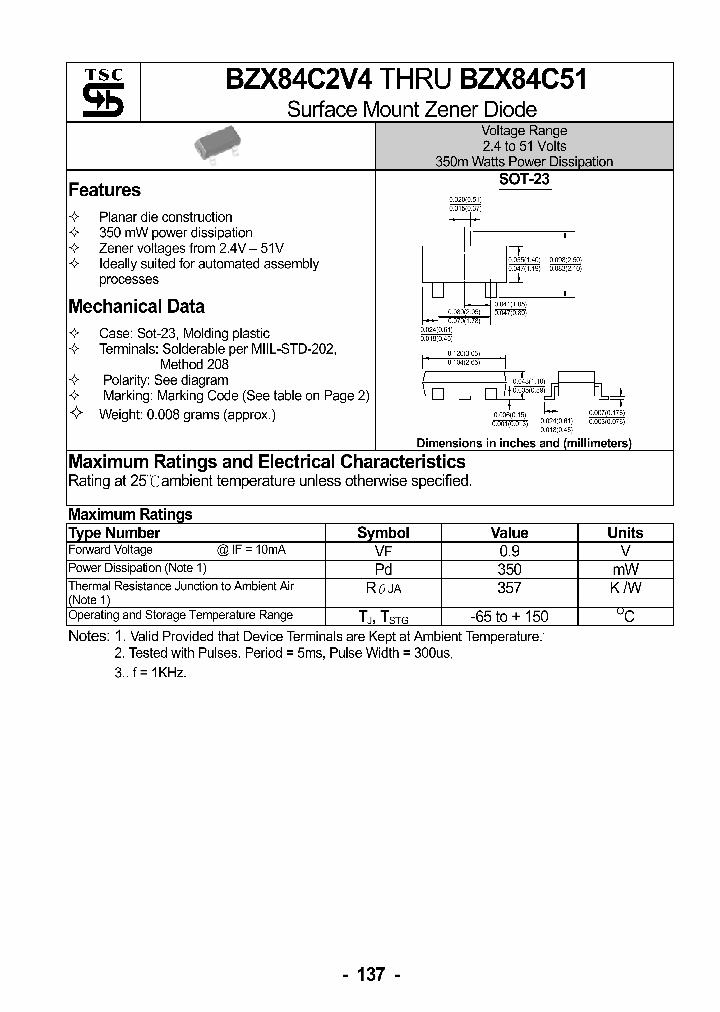 BZX84C6C8_8422452.PDF Datasheet