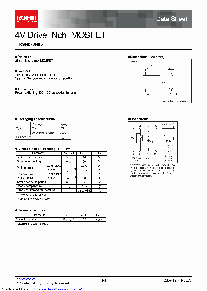 RSH070N05GZETB_8432610.PDF Datasheet