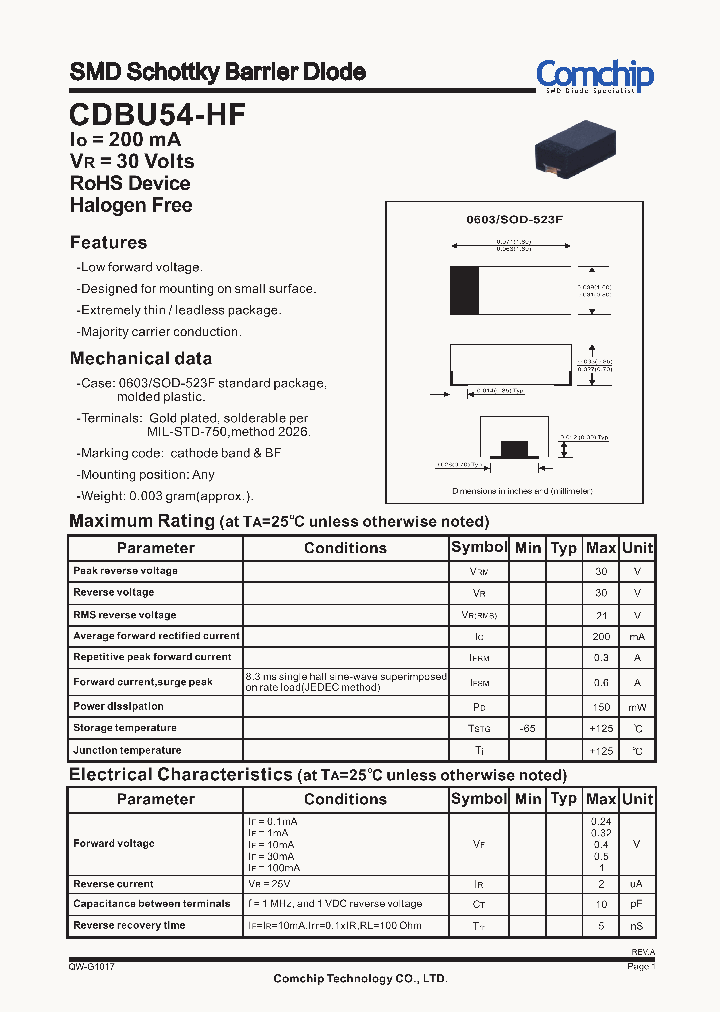 CDBU54-HF_8442061.PDF Datasheet