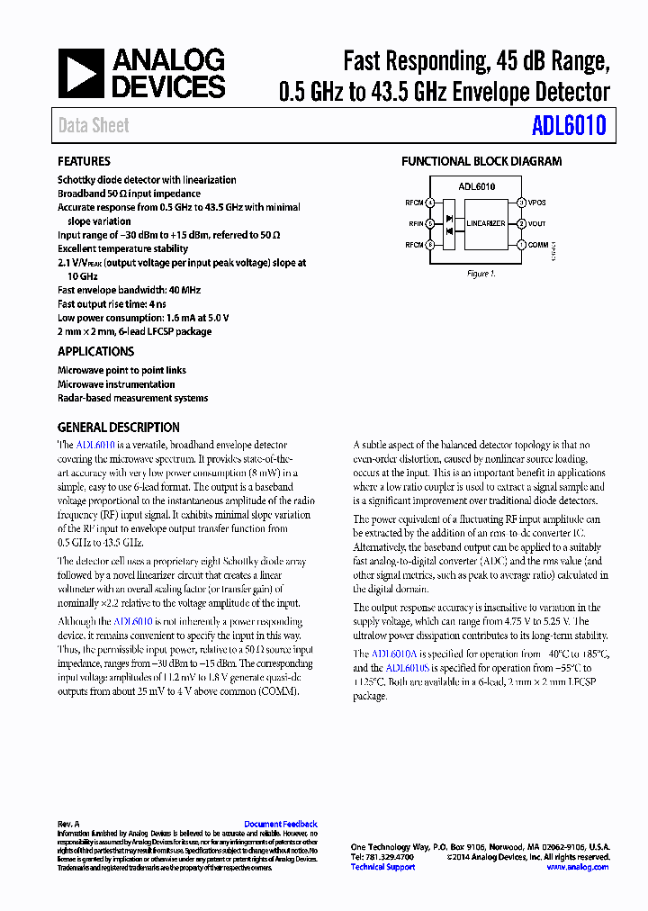 ADL6010-EVALZ_8497177.PDF Datasheet