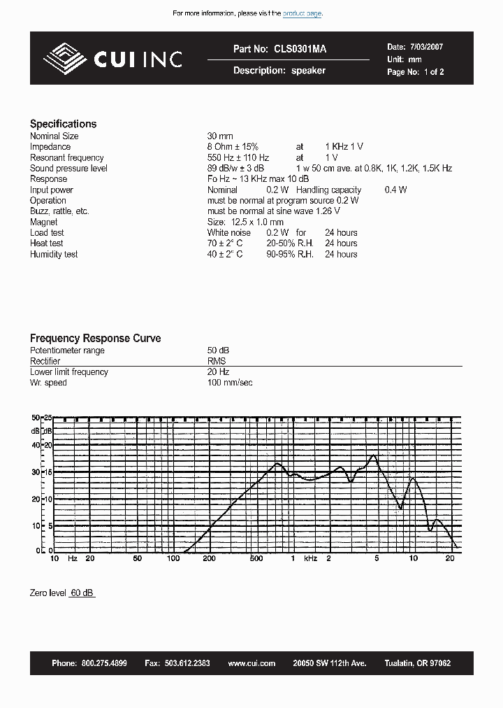 CLS0301MA_8585175.PDF Datasheet