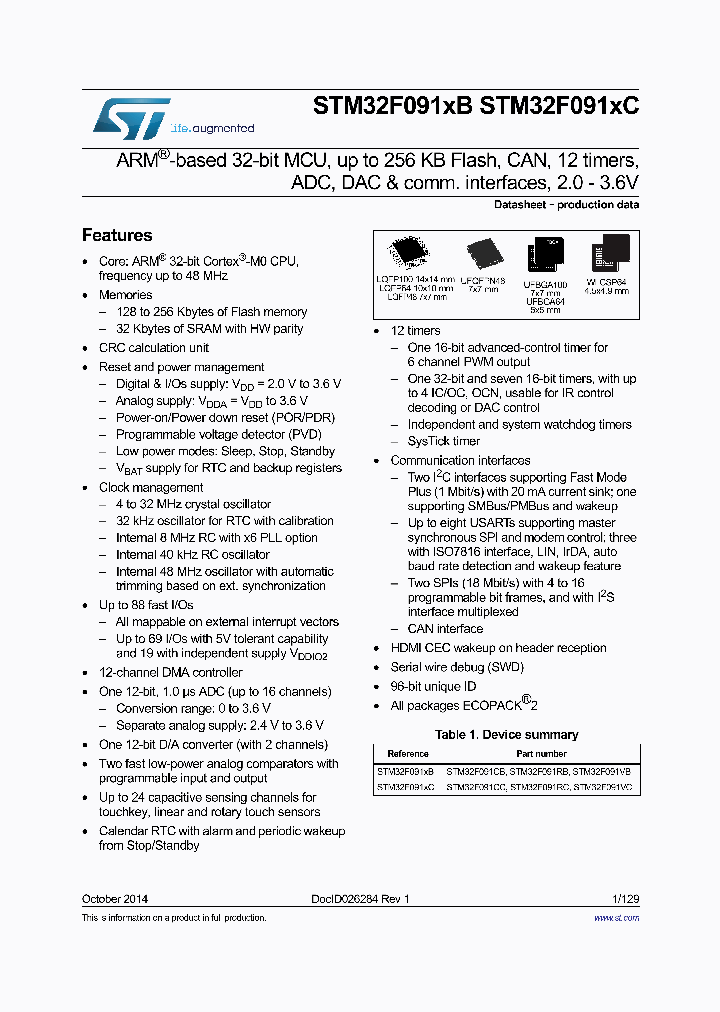 STM32F091CCU6_8609467.PDF Datasheet