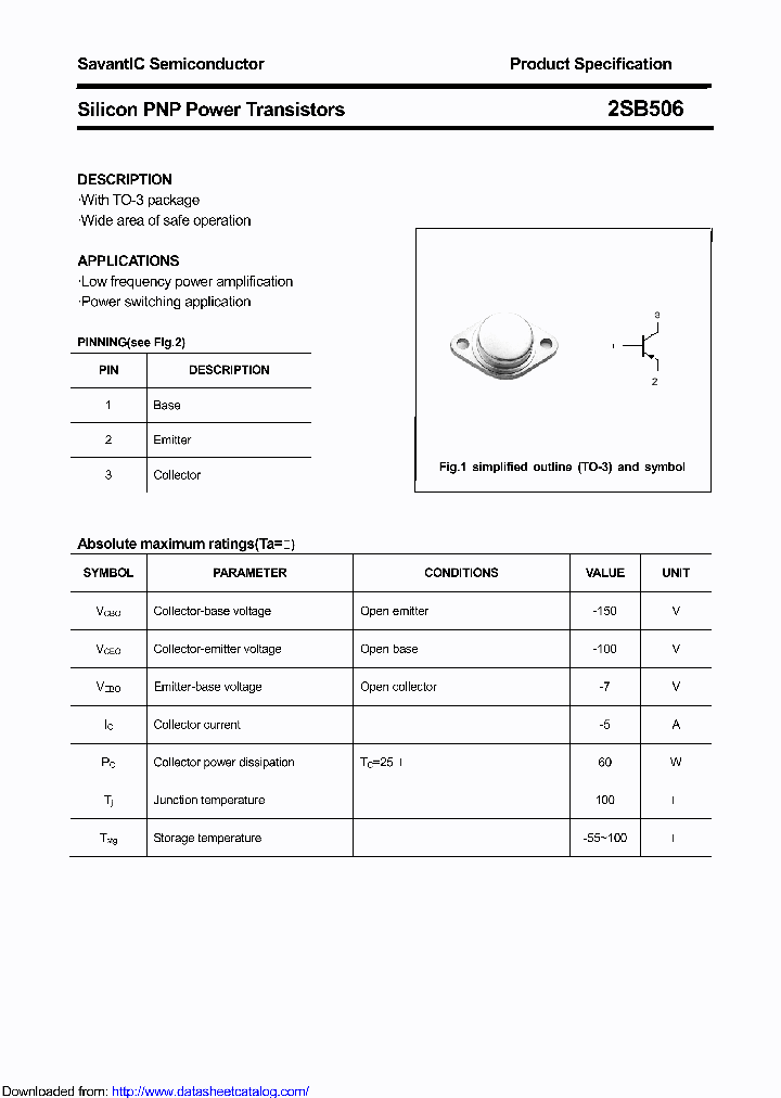 2SB506_8696355.PDF Datasheet