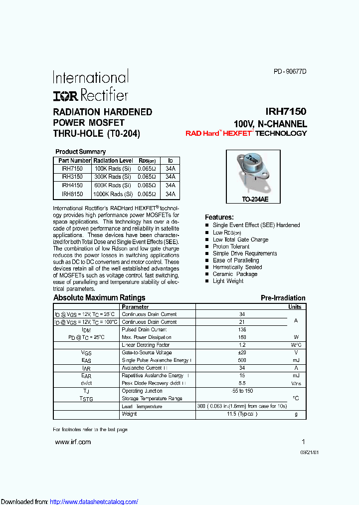 IRH7150SCS_8726029.PDF Datasheet