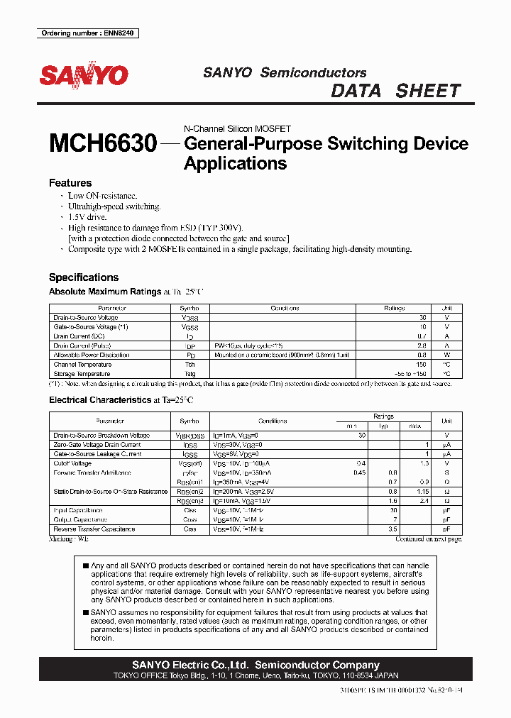 MCH6630_8737857.PDF Datasheet