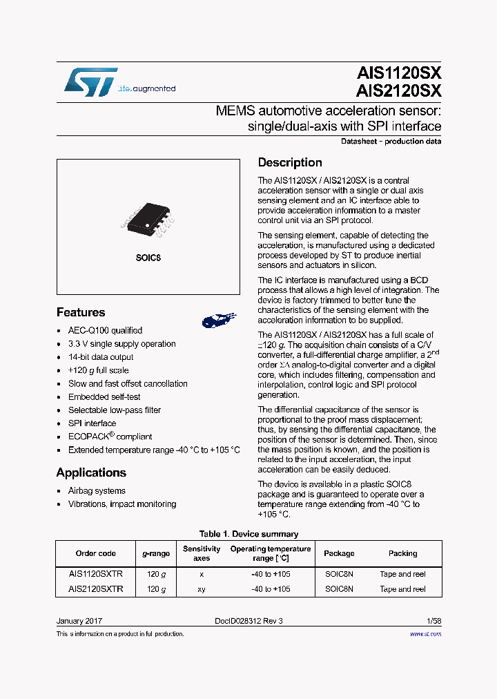 AIS2120SXTR_8741400.PDF Datasheet