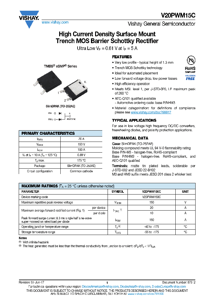 V20PWM15C_8781643.PDF Datasheet