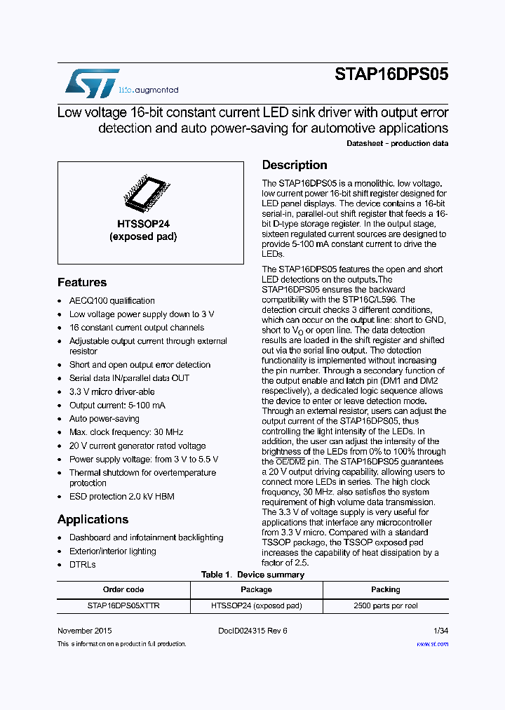 STAP16DPS05_8794114.PDF Datasheet