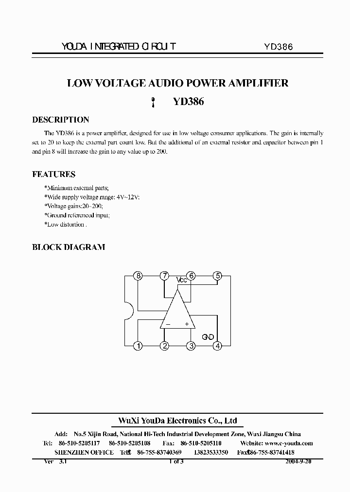 YD386_8836512.PDF Datasheet