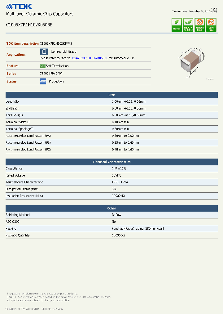 C1005X7R1H102K050BE_8848686.PDF Datasheet