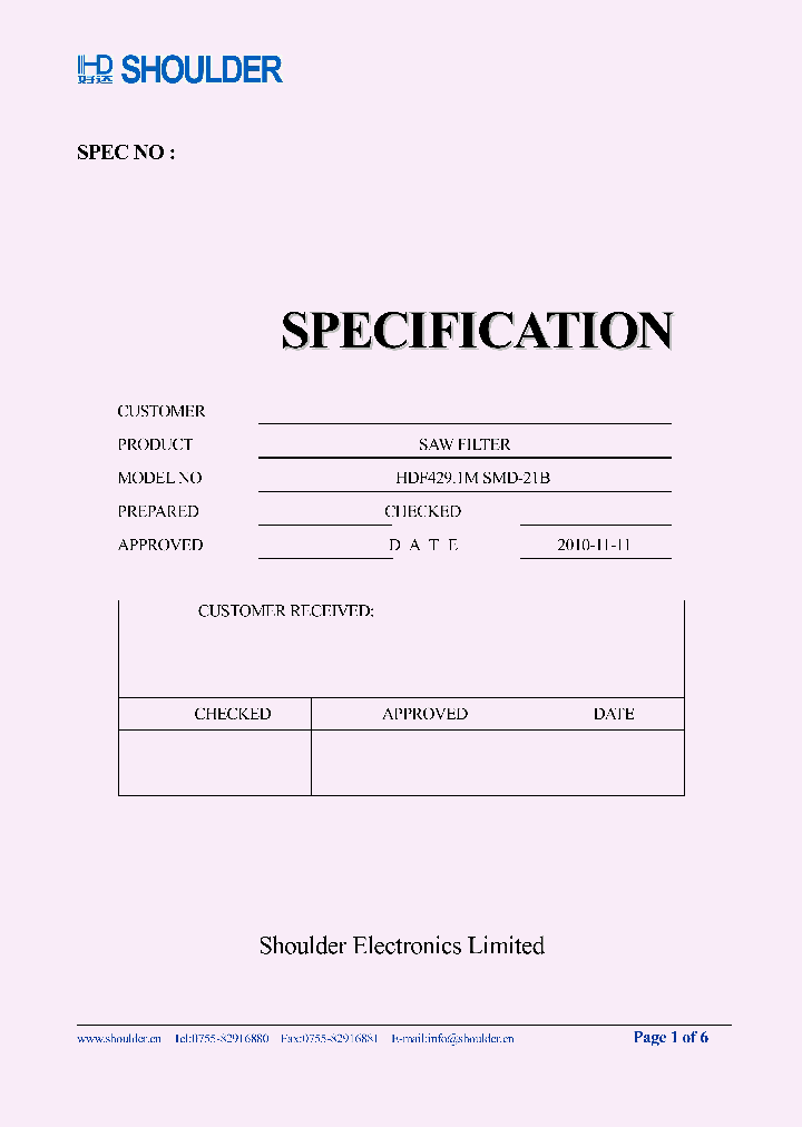 HDF4291MS21B_8850832.PDF Datasheet