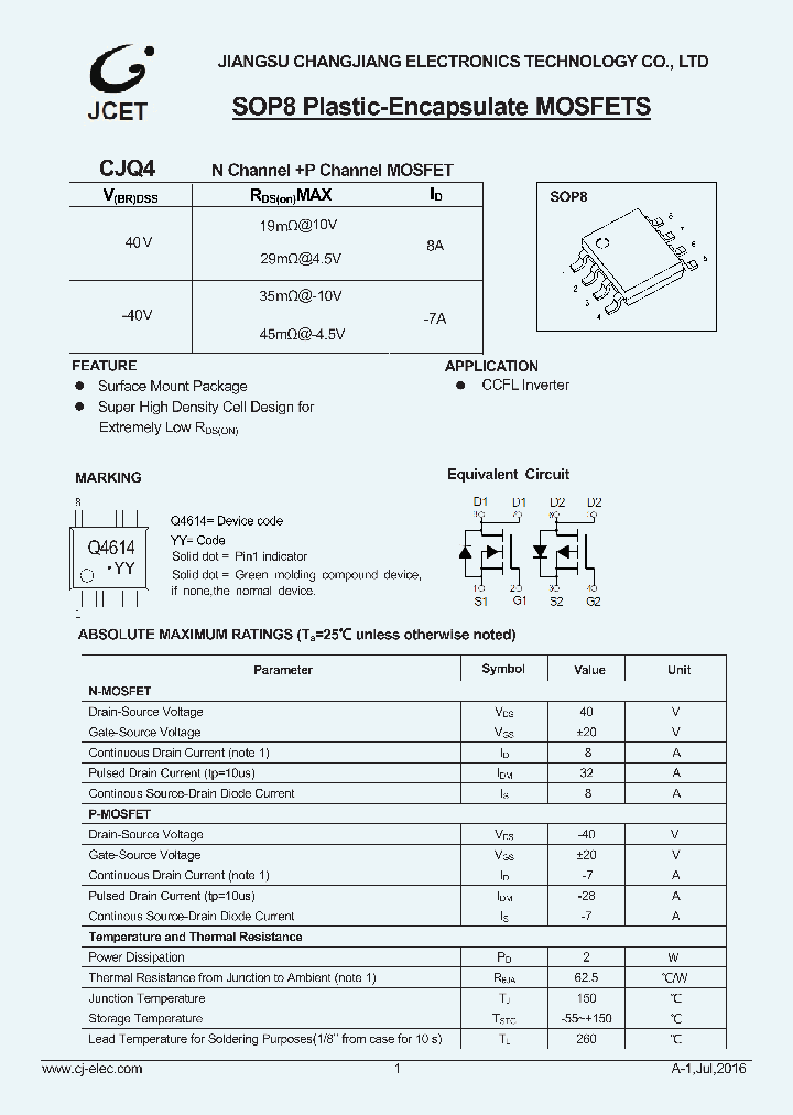 CJQ4614_8868095.PDF Datasheet