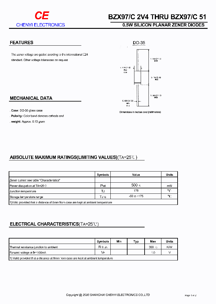 BZX97SERIES_8875880.PDF Datasheet