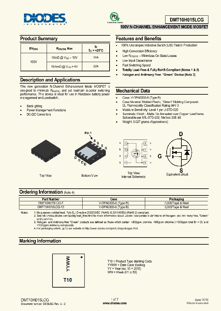 DMT10H015LCG_8894499.PDF Datasheet