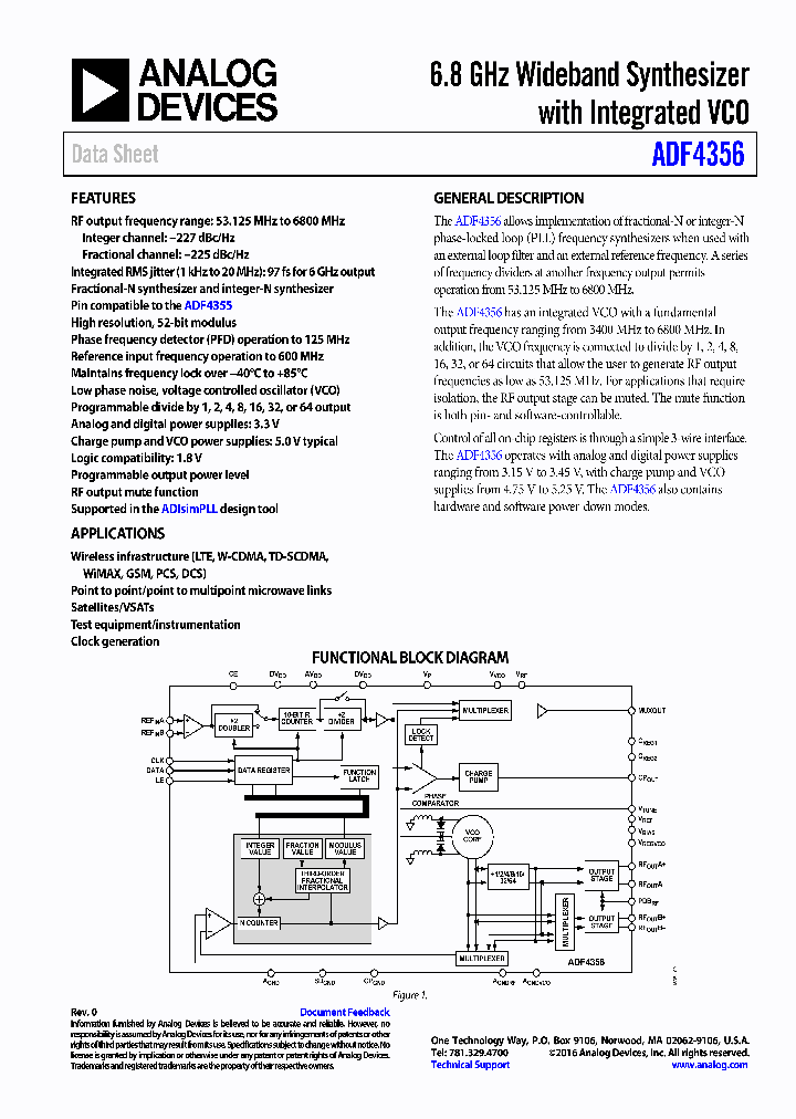 ADF4356BCPZ_8894663.PDF Datasheet