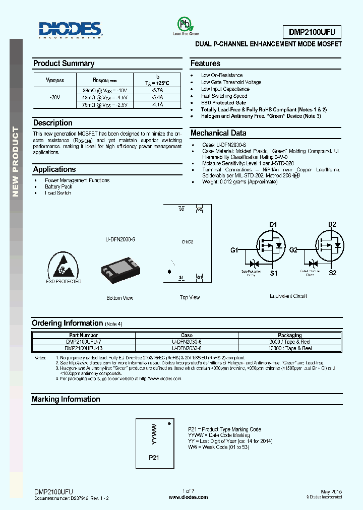 DMP2100UFU-7_8898049.PDF Datasheet