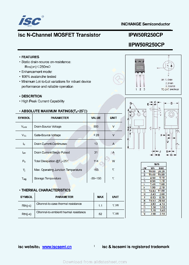 IIPW50R250CP_8927831.PDF Datasheet