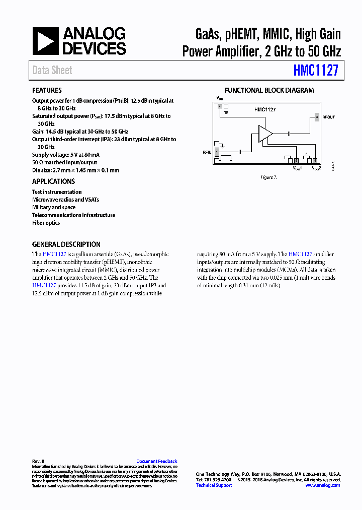 HMC1127-SX_8980831.PDF Datasheet