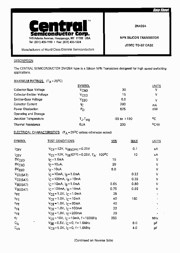 2N4264-15_8986218.PDF Datasheet