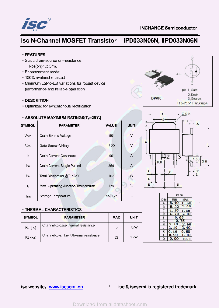 IPD033N06N_8994360.PDF Datasheet