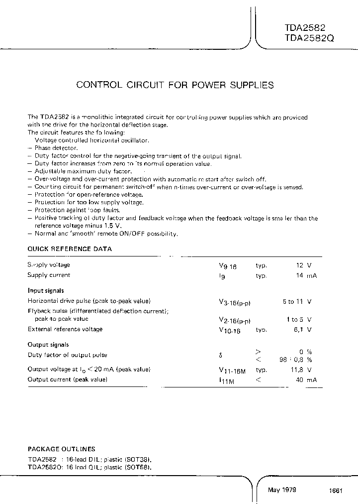 TDA2582_9007632.PDF Datasheet