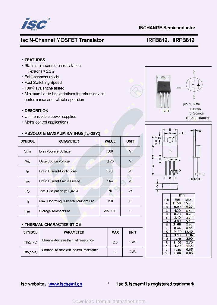 IIRFB812_9024969.PDF Datasheet