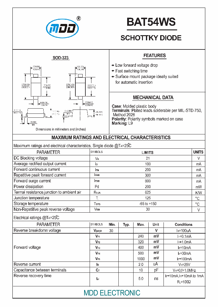 BAT54WS_9035825.PDF Datasheet