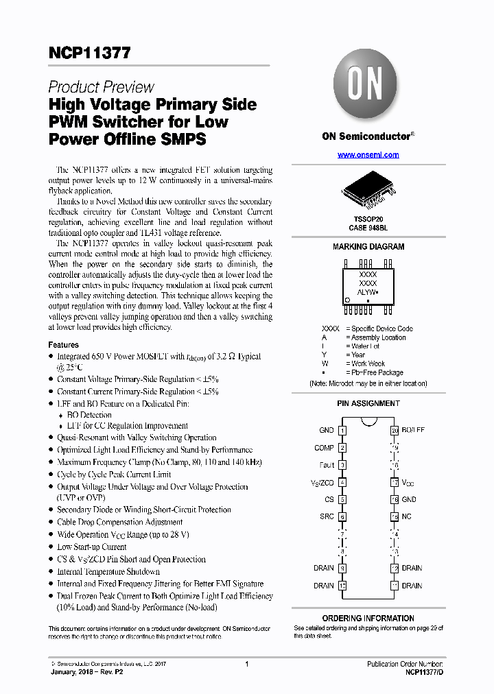 NCP11377BABYDBR2G_9037608.PDF Datasheet