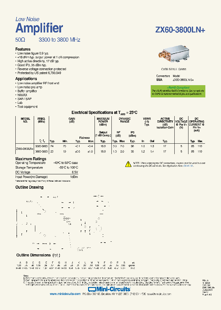 ZX60-3800LN_9039108.PDF Datasheet