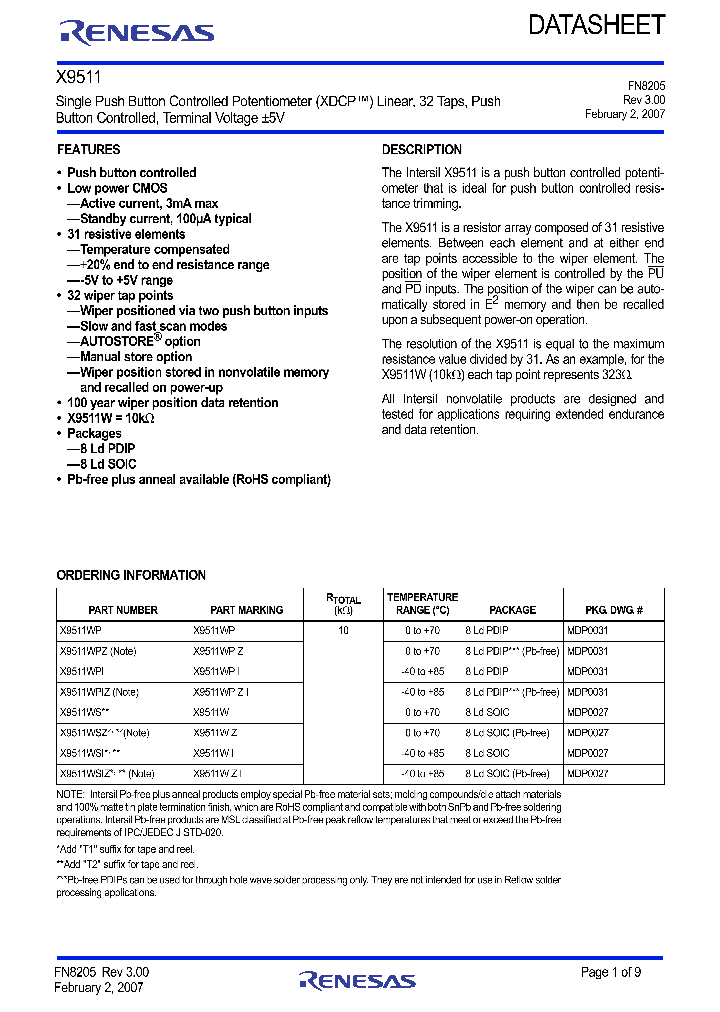 X9511WP_9068819.PDF Datasheet