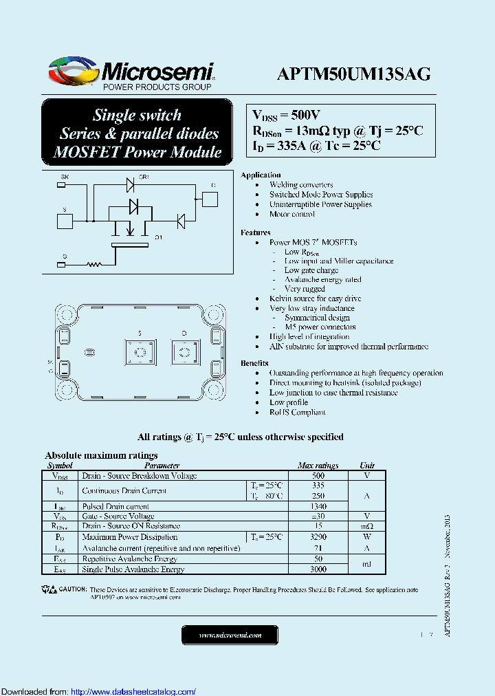 APTM50UM13SAG_9097443.PDF Datasheet