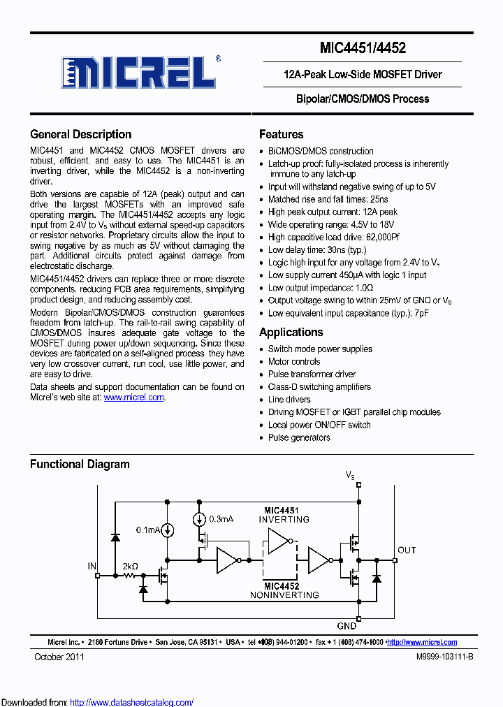 MIC4451ZT_9105224.PDF Datasheet