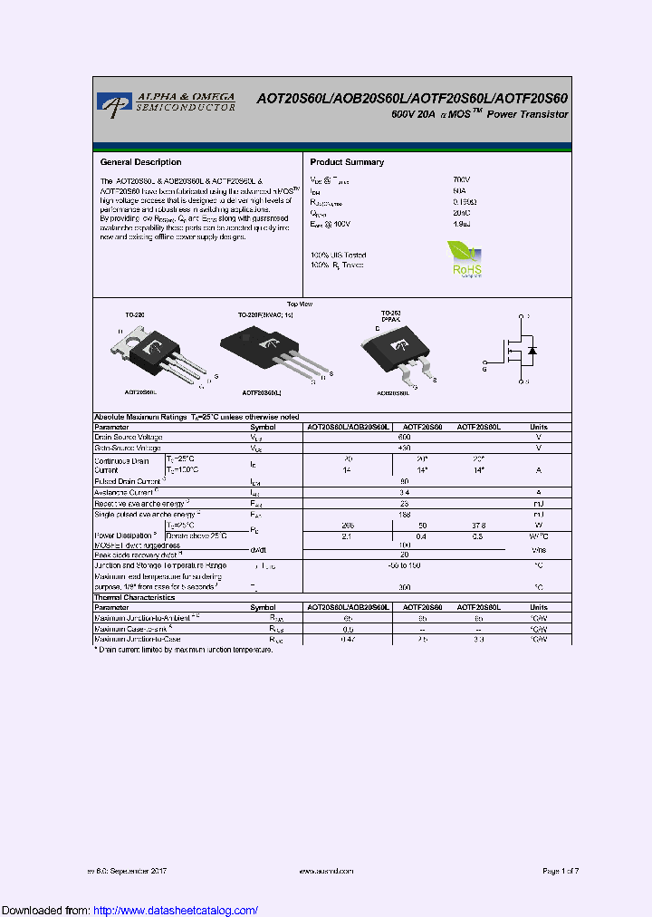 AOT20S60L_9119285.PDF Datasheet