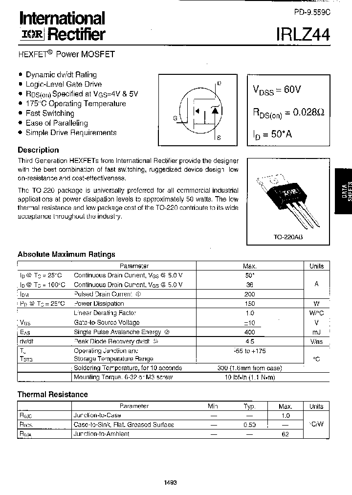 IRLZ44_9128239.PDF Datasheet